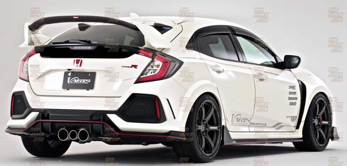 A*e様 ホンダシビック　FK8 ウィングフラップ Varis ARISING-I Rear Wing Flap FRP - Civic Type-R FK8 - RHDJapan
